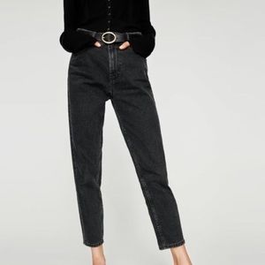 Black Zara mom jeans